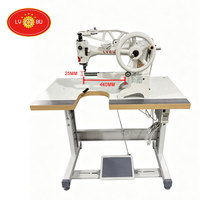 LVBU-2972 Machine à coudre pour la réparation de chaussures à bras long, de haute qualité, à aiguille simple, à lit cylindrique, manuelle et électrique double fonction