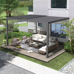 3x3 3x4 3x5 3x6 4x3 4x4 4x5 4x5 4x6 5x3 <span class=keywords><strong>5x4</strong></span> <span class=keywords><strong>Pergola</strong></span> d'extérieur en aluminium motorisé Bioclimatique <span class=keywords><strong>pergola</strong></span> à toit persiennes avec écran - Product Image 4