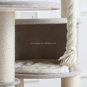 YOUME 165cm ekstra büyük kedi ağacı Modern kedi kulesi hamak kınamak tırmalama sütunu Maine Coon büyük kapalı kediler için - Product Image 4