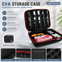 Étui de transport portable étanche en EVA pour accessoires électroniques, sac de rangement de voyage pour câbles USB, batterie externe, écouteurs et adaptateurs