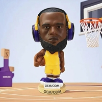 Statuette de joueur de basket-ball de renommée mondiale, figurine électronique avec haut-parleur, souvenir, ornement, décoration d'intérieur, sculpture, cadeau