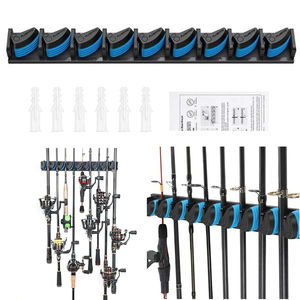 Soporte de Pared para Cañas de Pescar, Marca LM, Material ABS, Soporte Colgante para Almacenamiento y Exhibición de Cañas de Pescar, Capacidad para 9 Cañas - Product Image 3