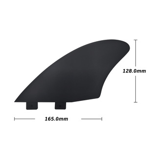 Aleta de cola de plástico UPSURF K2, aletas laterales negras para tabla de surf tipo Fish Board - Product Image 1