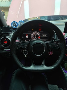 Volante de Fibra de Carbono Forjado con Pantalla LED y Cuero Genuino para Audi R8 <span class=keywords><strong>TT</strong></span> <span class=keywords><strong>Roadster</strong></span> RS TTS <span class=keywords><strong>MK2</strong></span> 8j 2008 a 2013 - Product Image 3