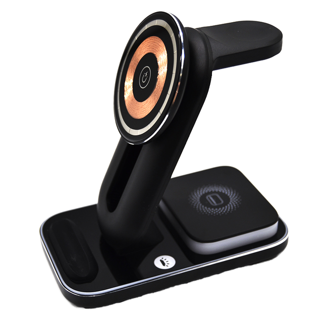 Best Popular Professional Multi-function 3 in 1 Wireless Charger with Holder 18W Fast Charging Stand for Microphone