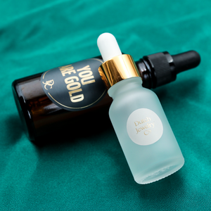 Stampa di adesivi in oro rosa, rotolo impermeabile rotolo di lamina d'oro lucido Logo personalizzato etichetta di imballaggio (vecchio) - Product Image 5