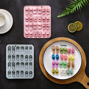 Moule en silicone antiadhésif pour gâteaux, design pantoufle de dessin animé, qualité alimentaire, réutilisable, mignon, magnétique, pour chocolat, bonbons et glaçons DIY - Product Image 6