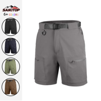 Celana Pendek Trekking Outdoor Pria Musim Panas Cepat Kering Tahan Air Cargo Kasual Golf Kerja Hiking Celana Pendek Cargo Pria