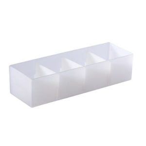 Adjustable <b>Drawer</b> Organizer White Box Kitchen Bathroom Closet Organizer Trays Make up Cosmetics Sundries Divider Holder - Product Image 6