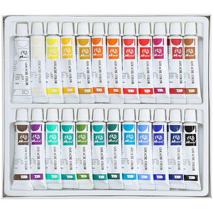 Ensemble de peinture de couleur pour affiches 12ml 12/18/24 couleurs Kit de <span class=keywords><strong>gouache</strong></span> personnalisé pour l'art publicitaire Pigments d'esquisse non toxiques - Product Image 5