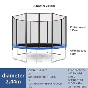 Trampolín de Fitness para Interiores del Fabricante, Uso Doméstico, Gran Capacidad de Carga, Barandillas de Acero, para Adultos y Niños, <span class=keywords><strong>Parques</strong></span> al Aire Libre - Product Image 2