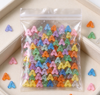 Perles en acrylique transparentes en vrac, grandes perles alphabet de 20 mm, lettres personnalisées pour la fabrication de bijoux et bracelets DIY