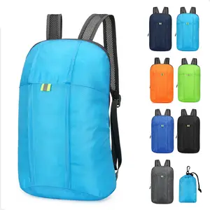 Custom Logo Foldable Outdoor Bags for Men Folding Camping Hiking Bagpack Nylon Waterproof Collapsible Sports Travel Backpack
