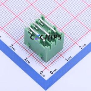 KF2EDGKRG-3.5-2*3P Plug-in Terminal Block Bent Lead Through Hole,P=3.5mm Board-to-Board / Socket - Closed Snap Fixing 2x3P 3.5mm - Product Image 2