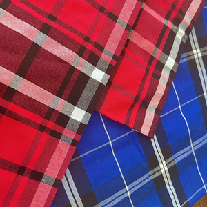 <span class=keywords><strong>Tela</strong></span> Masai Shuka a Cuadros Rojos de Alta Calidad, Trajes Étnicos Tradicionales de Kenia y Tanzania - Product Image 2