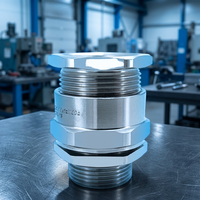 LKETECH LKM-M16 Presse-étoupes en laiton nickelé basse tension IP68 anti-corrosion pour échappement de four industriel 5-10mm