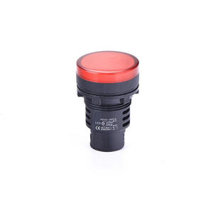 Luces indicadoras LED impermeables de 30mm, 24V, 220V, 380V, rojo, verde, amarillo, azul, blanco, pilotos, lámparas de plástico - Product Image 1