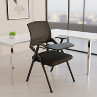 Chaise de bureau ergonomique multifonctionnelle avec accoudoirs et dossier pliable, idéale pour le bureau, la salle d'étude et le travail à domicile