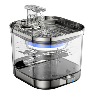 Nuevo Dispensador <span class=keywords><strong>de</strong></span> Agua Inalámbrico <span class=keywords><strong>para</strong></span> Gatos, con Alimentación por CA/Batería Recargable, Circulación Automática, Acero Inoxidable - Product Image 2