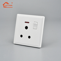 Interruptor de botón pulsador de panel grande de material PC, diseño popular, 20A 32A 45A, para aire acondicionado, calentador de agua, soplador y cocina
