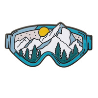 Pins de sport personnalisés, badges de compétition de ski, épingles de revers en métal, émail dur, souvenirs d'équipe sportive, articles de collection en gros pour événements