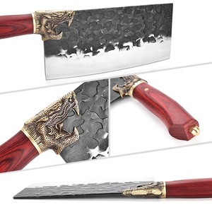 Juego <span class=keywords><strong>de</strong></span> Cuchillos <span class=keywords><strong>de</strong></span> Cocina AsiaKey <span class=keywords><strong>de</strong></span> 8 Pulgadas, Forjados <span class=keywords><strong>a</strong></span> Mano, con Mango <span class=keywords><strong>de</strong></span> Madera <span class=keywords><strong>de</strong></span> Palisandro, Acero Inoxidable Ecológico, Diseño <span class=keywords><strong>de</strong></span> Tigre - Product Image 2