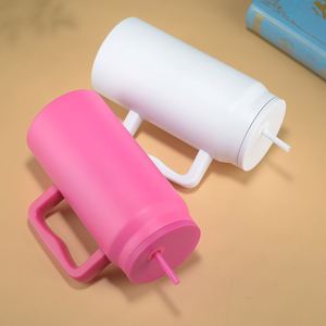 Vaso Térmico Portátil de Acero Inoxidable de Gran Capacidad (50oz) con Asa, Tapa y Pajita, Apto para Alimentos, Mantiene el Frío Durante 36 Horas - Product Image 2