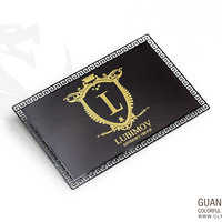 Carte de visite personnalisée en acier inoxydable brillant 216, contrôle d'accès NFC double face avec mini-étiquette RFID T5577 pour hôtels et paiements