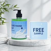 Échantillon gratuit en gros usine personnalisée marque privée savon liquide pour les mains lavage des mains détergent liquide 500ml