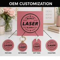 Feuille vierge laser en gros 12x24 pouces, similicuir rose à noir gravable au laser avec support en tissu épais et adhésif activé par la chaleur
