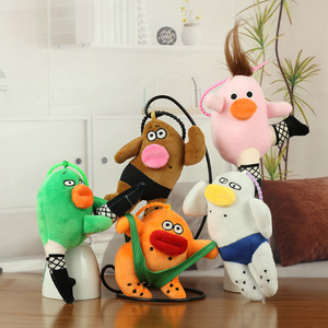 Portachiavi Trendy HECION a Forma di Persona Pazzo in Peluche, Giocattolo Creativo e Simpatico, Charm per Borse - Product Image 1