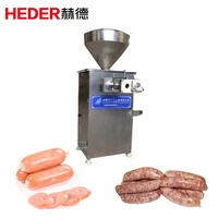 Nouvelle machine de remplissage de saucisses industrielle automatique verticale pneumatique à clipser, code HS, en acier inoxydable SUS 304, haute capacité