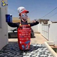 Homme gonflable de vague de danseurs de ciel de bienvenue faits sur commande pour le magasin de téléphone