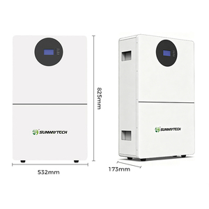 Système de stockage de batterie solaire 10 kWh de qualité supérieure, montage mural, batterie de secours 51,2 V 200 Ah - Product Image 2