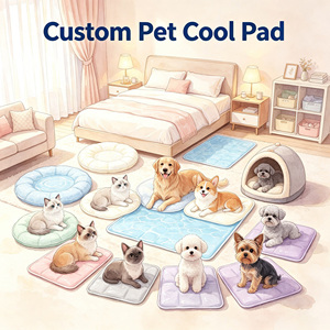 Summer Pet Cooling Mat For <b>Dogs</b> Cats Reusable Gel Ice Cool Pad Waterproof Non-Toxic Self Cooling Pet Bed Mat Indoor Outdoor - Product Image 1
