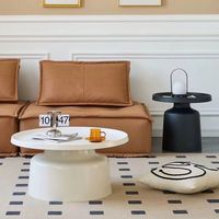 Ensemble de tables basses en acier carbone de style nordique, écologiques, modernes et minimalistes pour le salon, meubles de maison