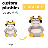 Peluche Éléphant Personnalisée, Jouet Doux en Peluche, Poupée Animale pour Bébé, Cadeau pour Enfants, Fabricant OEM ODM, Design Tridimensionnel