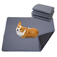 Tapis en polyester imperméable réutilisable et écologique pour animaux de compagnie, lavable en machine, pour petits animaux de compagnie, doux et épaississant