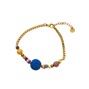 Fashion <b>Beaded</b> <b>Bracelet</b> 316L Stainless Steel PVD <b>Gold</b> Plating Sustainable Resistant Jewelry for Women - Product Image 2