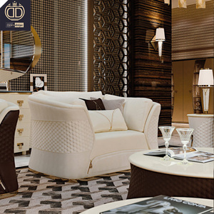 Juego de sofás modernos de cuero puro para sala de estar, <span class=keywords><strong>muebles</strong></span> modernos de lujo para el hogar, color marrón - Product Image 3