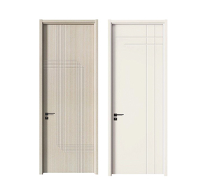 Porta de PVC de Alta Qualidade com <span class=keywords><strong>Design</strong></span> Minimalista para Interiores de Quartos, Novo Estilo, à Prova de Som e Água, Madeira Maciça de Alto Padrão - Product Image 4