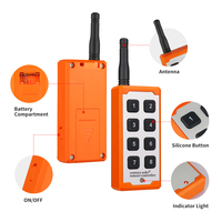 Télécommande industrielle à code d'apprentissage, métal, 4 boutons, étanche, 200 mètres, 315/433 MHz, rechargeable par USB