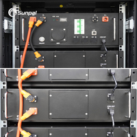 بطارية ليثيوم Sunpal الشمسية حزمة بطارية Lifepo4 عالية الجهد 100Ah 20kWh 30kWh 40kWh