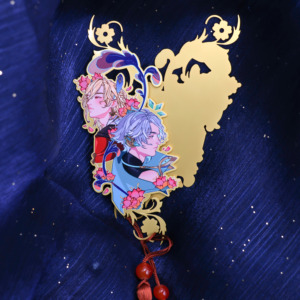 High-quality Custom Print Metal Bookmarks Cartoon Cute Brass Promotional Bookmarks logo on Suction Bookmark Advertising Gift