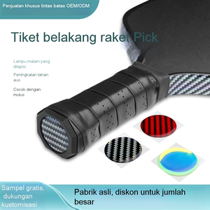 <b>Pickleball</b>, Padel & Badminton <b>Racket</b> End Cap Gloss Sticker – Grip Bottom Protection Cover - Product Image 4