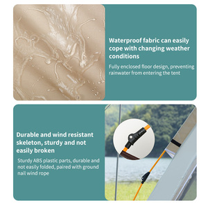 2 <span class=keywords><strong>3</strong></span>人4人超轻家庭野营圆顶帐篷，带顶部雨蝇简易户外设置 - Product Image 5