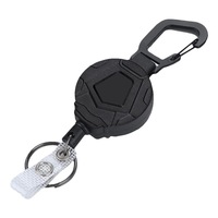 Mosquetón de Escalada para Exteriores de Acero Engrosado de 10 mm, de Alta Elasticidad, Telescópico, para Llavero de Coche, Modelo 2, el Más Vendido