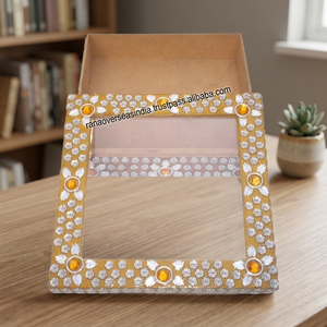 High Quality Wholesale Luxury Eco-Friendly Polished Wooden <b>Sweet</b> Gift Display Chocolate <b>Box</b> Square Shape Antique Imitation Style - Product Image 2