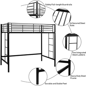 Superposé en <span class=keywords><strong>Fer</strong></span> forgé Double Adulte Pas Cher Chambre en Mezzanine Cadre de <span class=keywords><strong>Lit</strong></span> En Métal - Product Image 2