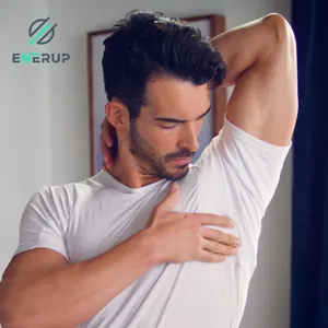 Enerup Vente en gros T-shirt de corps en polyester col en V anti-transpiration T-shirt homme anti-transpiration pour vêtements de sport d'été